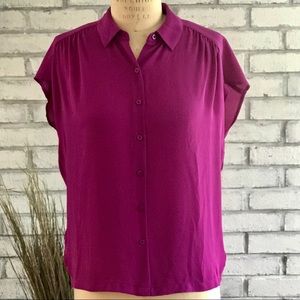 Loft • cap sleeve blouse